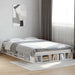 Cadru de pat, alb ,135x190 cm, lemn prelucrat - WALTI WALTI