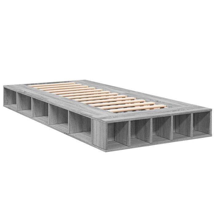 Cadru de pat, gri sonoma, 90x200 cm, lemn prelucrat WALTI
