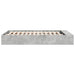 Cadru de pat, gri beton, 160x200 cm, lemn prelucrat - WALTI WALTI