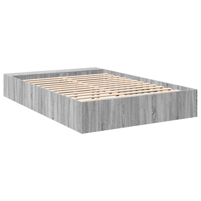 Cadru de pat, gri sonoma, 150x200 cm, lemn prelucrat - WALTI WALTI