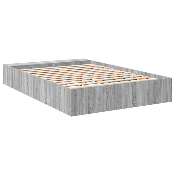 Cadru de pat, gri sonoma, 140x200 cm, lemn prelucrat - WALTI WALTI