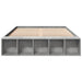 Cadru de pat, gri beton, 135x190 cm, lemn prelucrat - WALTI WALTI