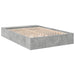 Cadru de pat, gri beton, 135x190 cm, lemn prelucrat - WALTI WALTI