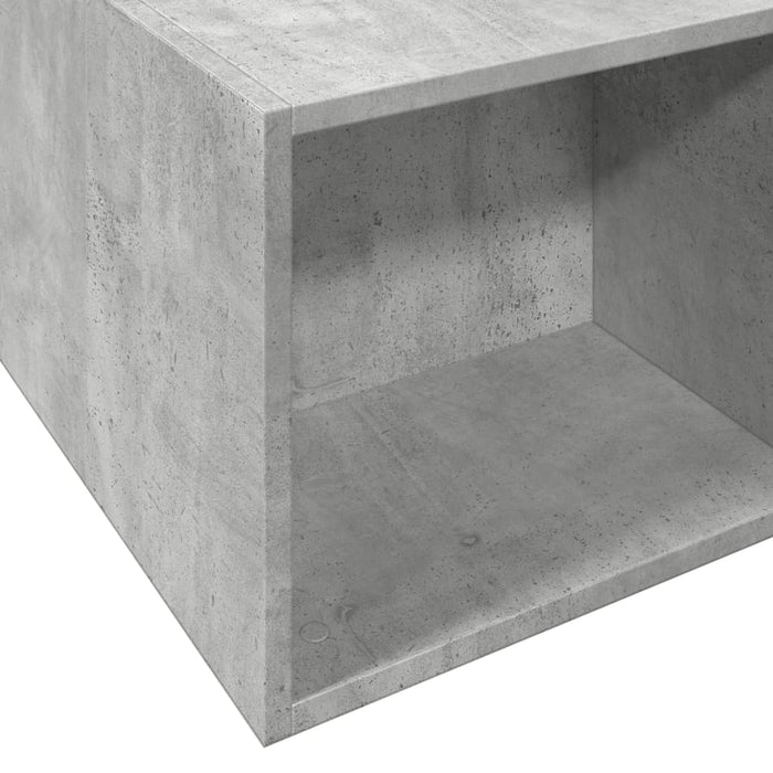 Cadru de pat, gri beton, 135x190 cm, lemn prelucrat - WALTI WALTI