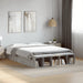 Cadru de pat, gri beton, 135x190 cm, lemn prelucrat - WALTI WALTI