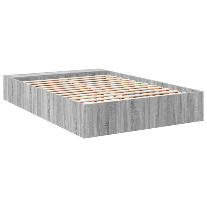 Cadru de pat, gri sonoma, 120x190 cm, lemn prelucrat - WALTI WALTI