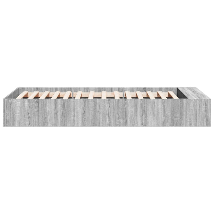 Cadru de pat, gri sonoma, 100x200 cm, lemn prelucrat - WALTI WALTI