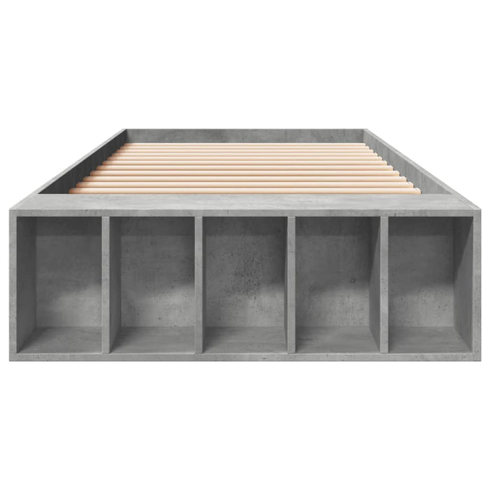 Cadru de pat, gri beton, 90x190 cm, lemn prelucrat - WALTI WALTI