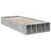 Cadru de pat, gri beton, 75x190 cm, lemn prelucrat - WALTI WALTI