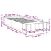 Cadru de pat, gri beton, 75x190 cm, lemn prelucrat - WALTI WALTI