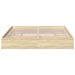 Cadru de pat cu sertare stejar sonoma 200x200 cm lemn prelucrat - WALTI WALTI