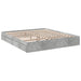 Cadru de pat cu sertare gri beton 200x200 cm lemn prelucrat - WALTI WALTI