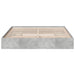 Cadru de pat cu sertare gri beton 200x200 cm lemn prelucrat - WALTI WALTI
