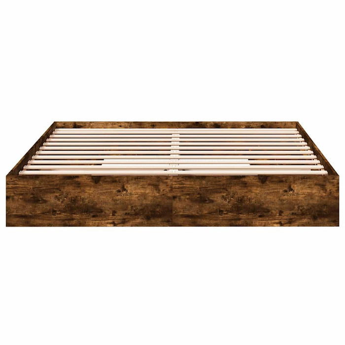 Cadru de pat cu sertare stejar fumuriu 180x200cm lemn prelucrat WALTI