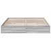 Cadru de pat cu sertare gri sonoma 180x200 cm lemn prelucrat - WALTI WALTI