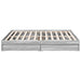 Cadru de pat cu sertare gri sonoma 180x200 cm lemn prelucrat - WALTI WALTI