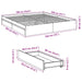Cadru de pat cu sertare gri sonoma 180x200 cm lemn prelucrat - WALTI WALTI