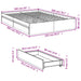 Cadru de pat cu sertare stejar sonoma 160x200 cm lemn prelucrat - WALTI WALTI