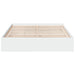 Cadru pat cu sertare alb extralucios 150x200 cm, lemn prelucrat - WALTI WALTI