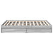 Cadru de pat cu sertare gri sonoma 140x200 cm lemn prelucrat - WALTI WALTI