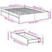Cadru de pat cu sertare, alb, 120x200 cm, lemn prelucrat - WALTI WALTI