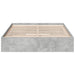 Cadru de pat cu sertare, gri beton, 120x200 cm, lemn prelucrat - WALTI WALTI