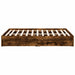 Cadru pat cu sertare stejar fumuriu 120x200 cm lemn prelucrat - WALTI WALTI