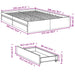 Cadru pat cu sertare stejar fumuriu 120x200 cm lemn prelucrat - WALTI WALTI