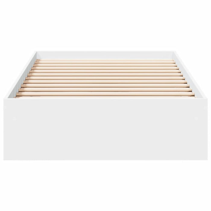 Cadru de pat cu sertare, alb, 100x200 cm, lemn prelucrat - WALTI WALTI