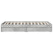 Cadru de pat cu sertare, gri beton, 100x200 cm, lemn prelucrat - WALTI WALTI