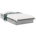 Cadru de pat cu sertare gri sonoma 90x200 cm lemn prelucrat - WALTI WALTI