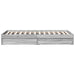 Cadru de pat cu sertare gri sonoma 90x200 cm lemn prelucrat - WALTI WALTI