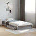 Cadru de pat cu sertare gri sonoma 90x200 cm lemn prelucrat - WALTI WALTI