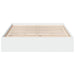 Cadru pat cu sertare alb extralucios 140x190 cm, lemn prelucrat - WALTI WALTI