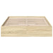 Cadru de pat cu sertare stejar sonoma 140x190 cm lemn prelucrat - WALTI WALTI