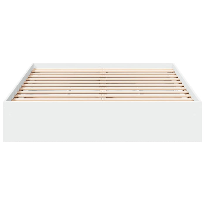 Cadru de pat cu sertare, alb, 120x190 cm, lemn prelucrat WALTI