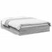Cadru de pat cu sertare gri sonoma 120x190 cm lemn prelucrat - WALTI WALTI