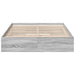 Cadru de pat cu sertare gri sonoma 120x190 cm lemn prelucrat - WALTI WALTI