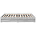 Cadru de pat cu sertare gri sonoma 120x190 cm lemn prelucrat - WALTI WALTI