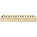 Cadru de pat cu sertare stejar sonoma 90x190 cm lemn prelucrat - WALTI WALTI
