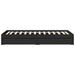 Cadru de pat cu sertare, negru, 75x190 cm, lemn prelucrat - WALTI WALTI
