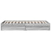 Cadru de pat cu sertare gri sonoma 75x190 cm lemn prelucrat - WALTI WALTI