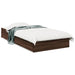 Cadru de pat cu sertare stejar maro 75x190 cm lemn prelucrat - WALTI WALTI