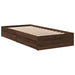Cadru de pat cu sertare stejar maro 75x190 cm lemn prelucrat - WALTI WALTI