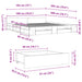 Cadru de pat cu sertare stejar sonoma 180x200 cm lemn prelucrat - WALTI WALTI