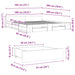 Cadru de pat cu sertare, gri beton, 180x200 cm, lemn prelucrat - WALTI WALTI