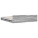 Cadru de pat cu sertare gri sonoma 180x200 cm lemn prelucrat - WALTI WALTI