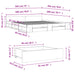 Cadru de pat cu sertare gri sonoma 180x200 cm lemn prelucrat - WALTI WALTI