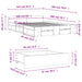 Cadru de pat cu sertare stejar sonoma 160x200 cm lemn prelucrat - WALTI WALTI