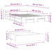 Cadru de pat cu sertare, gri beton, 160x200 cm, lemn prelucrat - WALTI WALTI